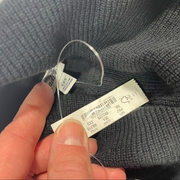 New Madewell Brookhaven Turtleneck Sweater Black NB370 - Picture 7 of 9